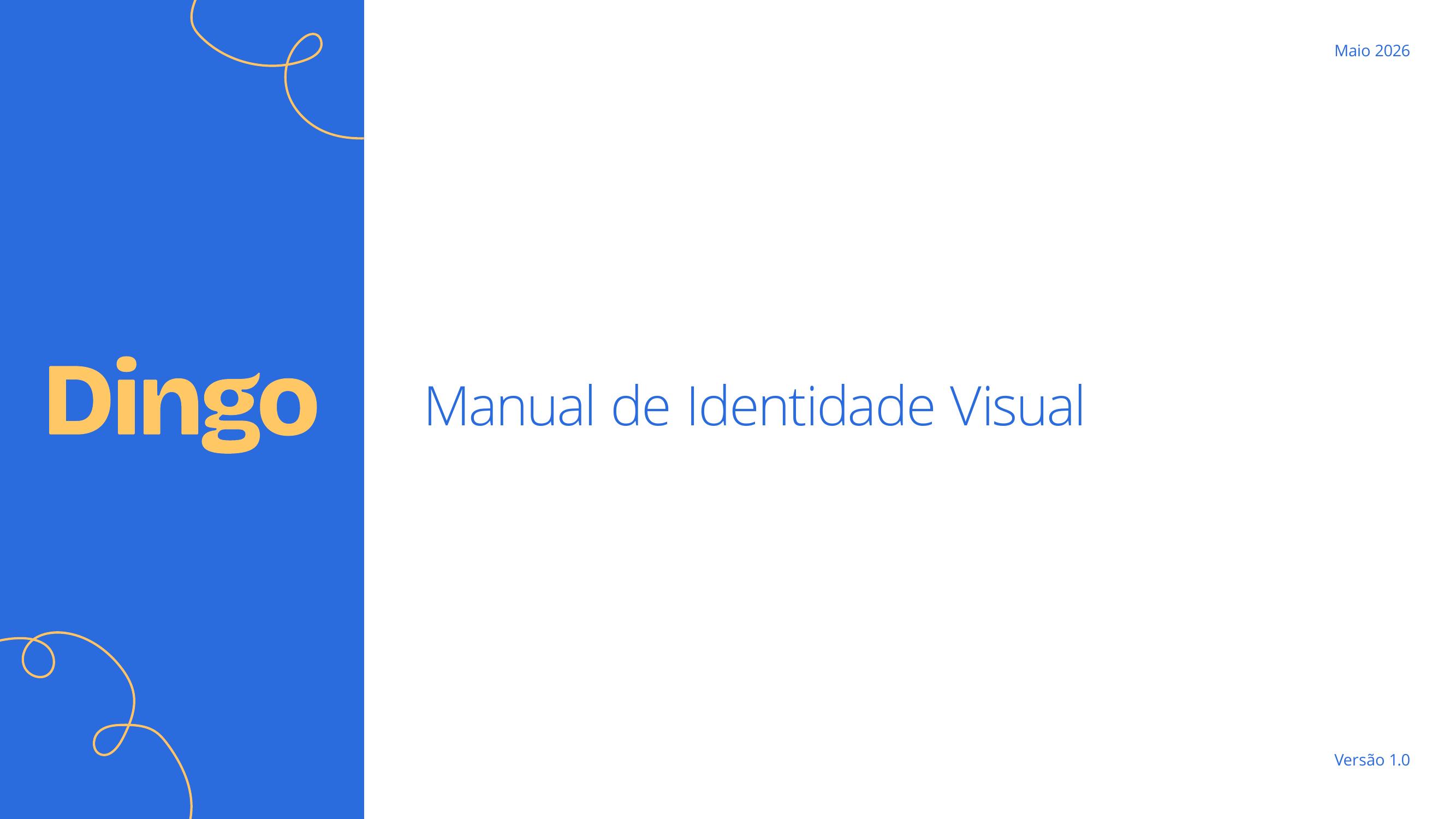 Capa do Manual de Identidade Visual da Dingo