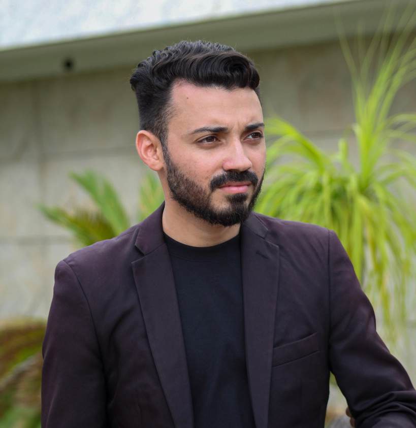 Retrato masculino ao ar livre, projeto Olhares Masculinos